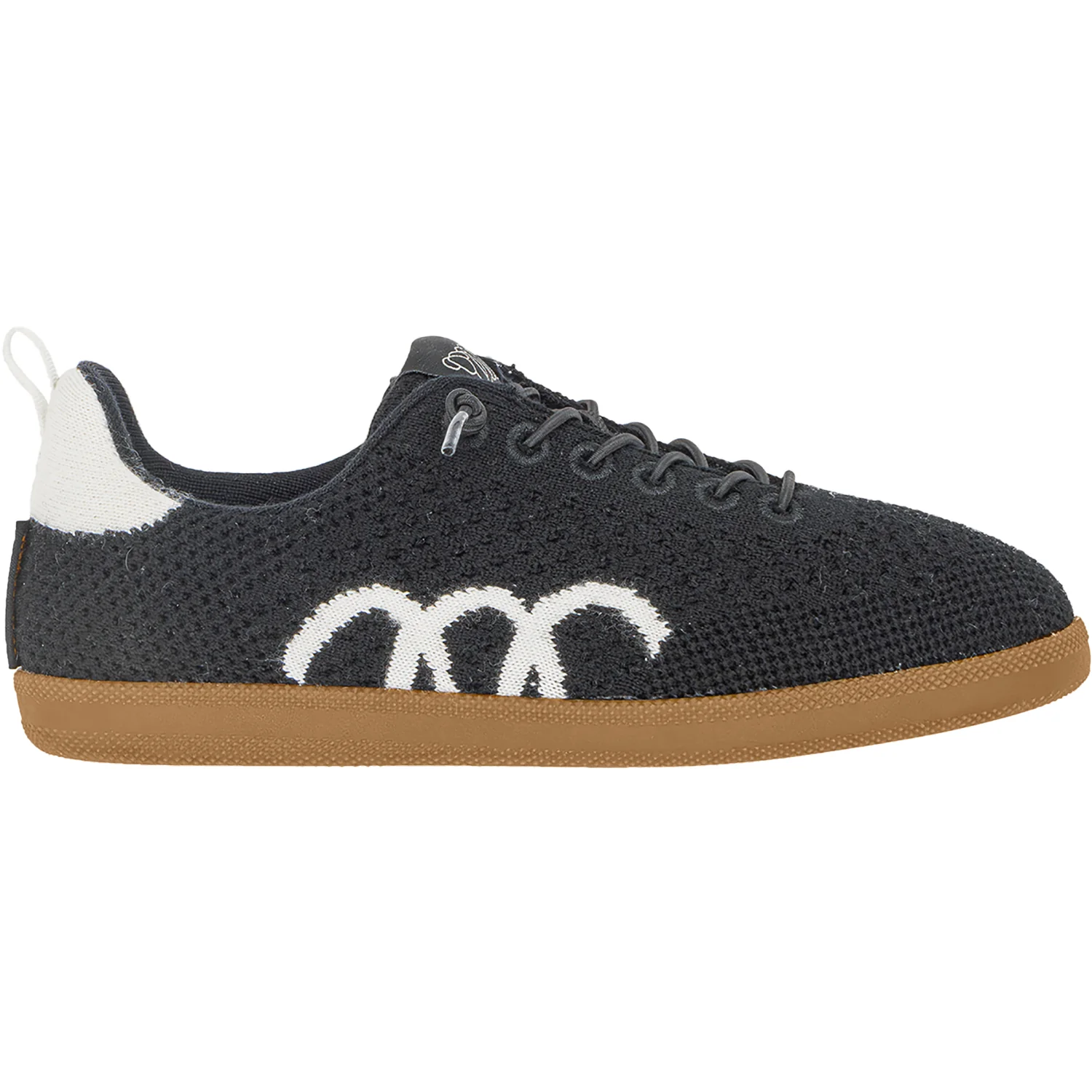Woolloomooloo Engadine Merino Wool Unisex Sporty Lace Up Shoes Jet
