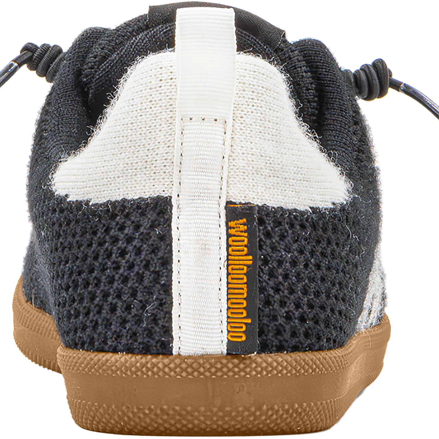 Woolloomooloo Engadine Merino Wool Unisex Sporty Lace Up Shoes Jet - Image 5