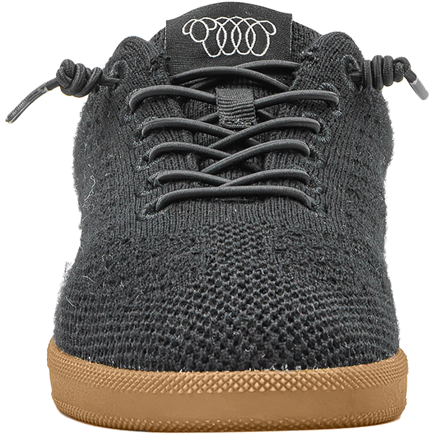 Woolloomooloo Engadine Merino Wool Unisex Sporty Lace Up Shoes Jet - Image 6