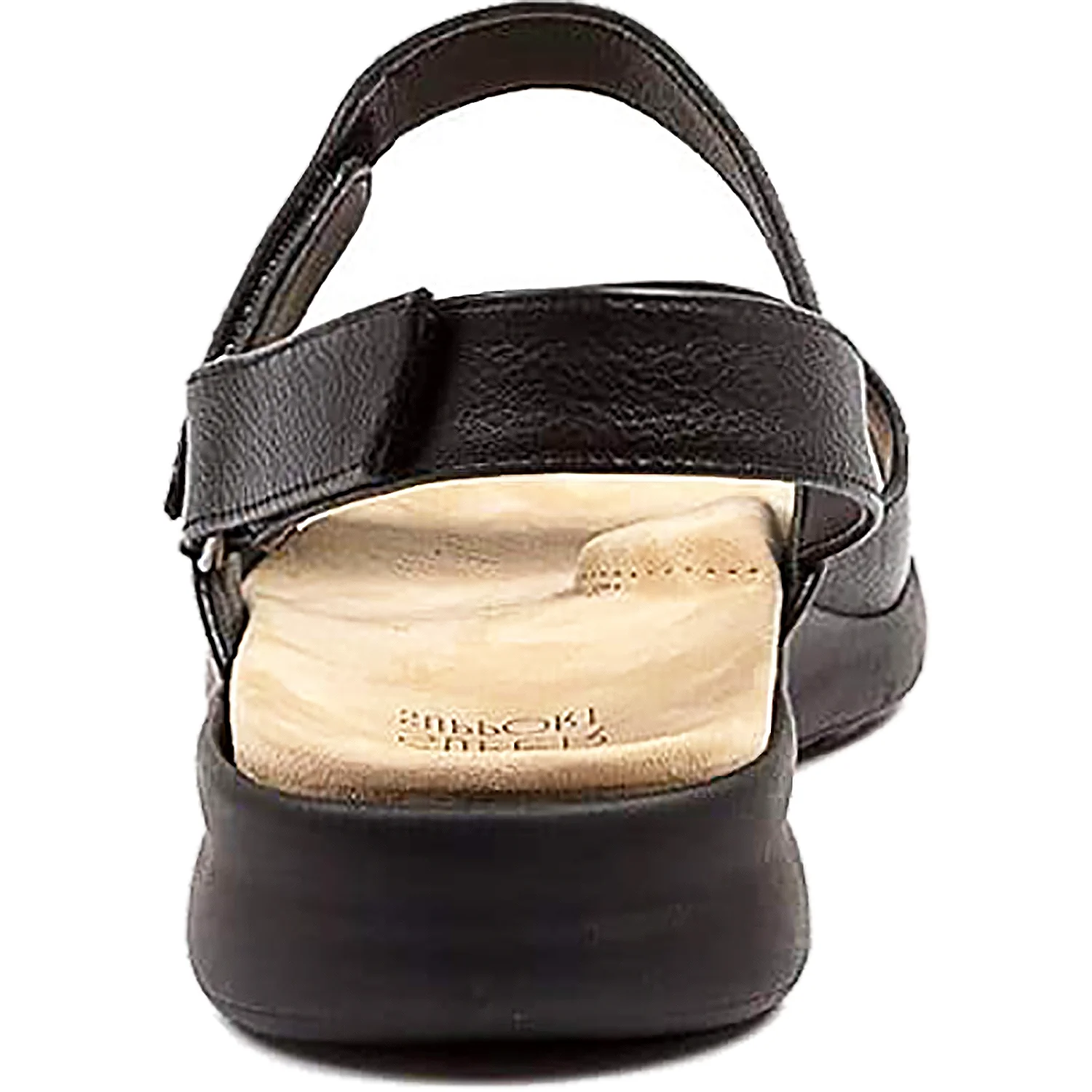 Ziera Benji Women's Backstrap Sandals Black Leather - Image 4