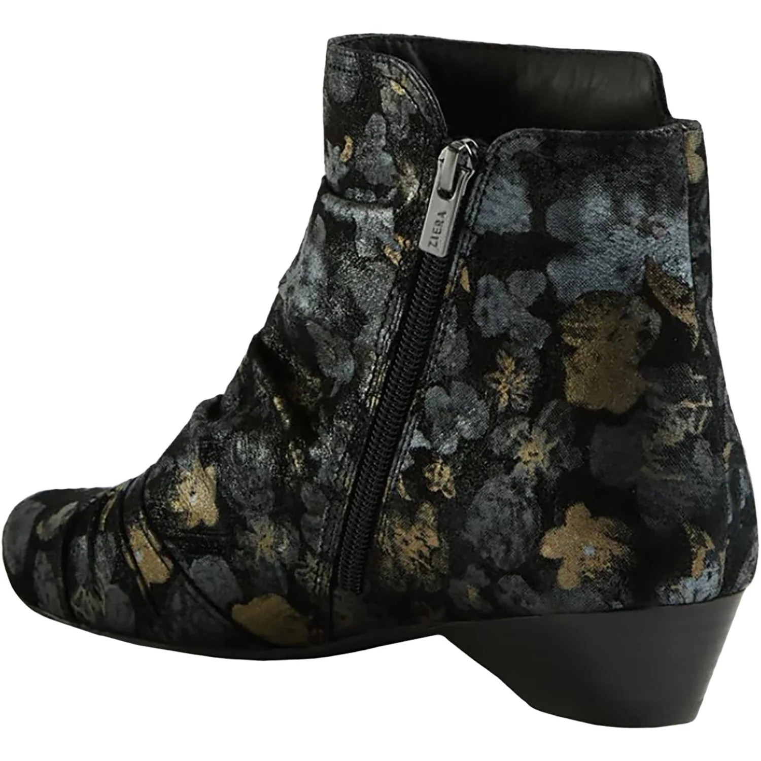 Ziera Camryn Wide Women's Boots Black Metal Suede - Image 2