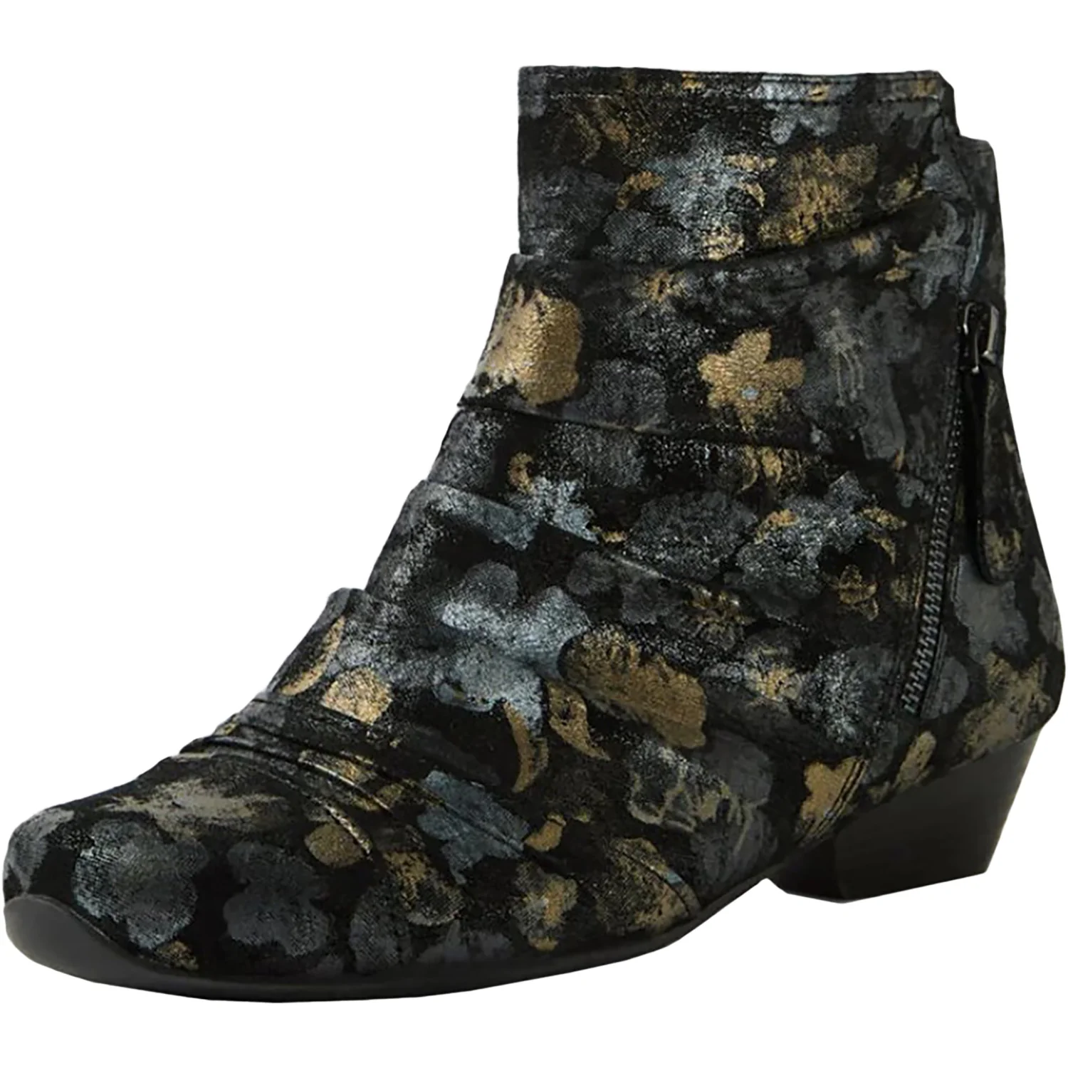 Ziera Camryn Wide Women's Boots Black Metal Suede - Image 3