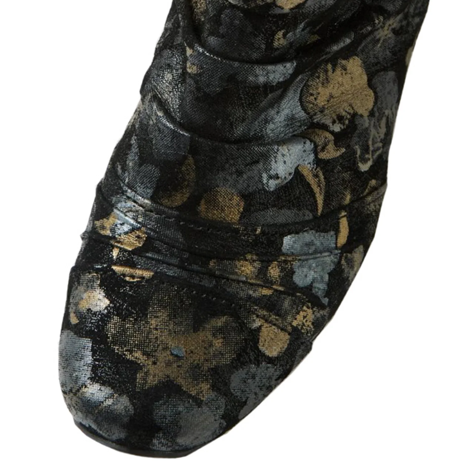 Ziera Camryn Wide Women's Boots Black Metal Suede - Image 4