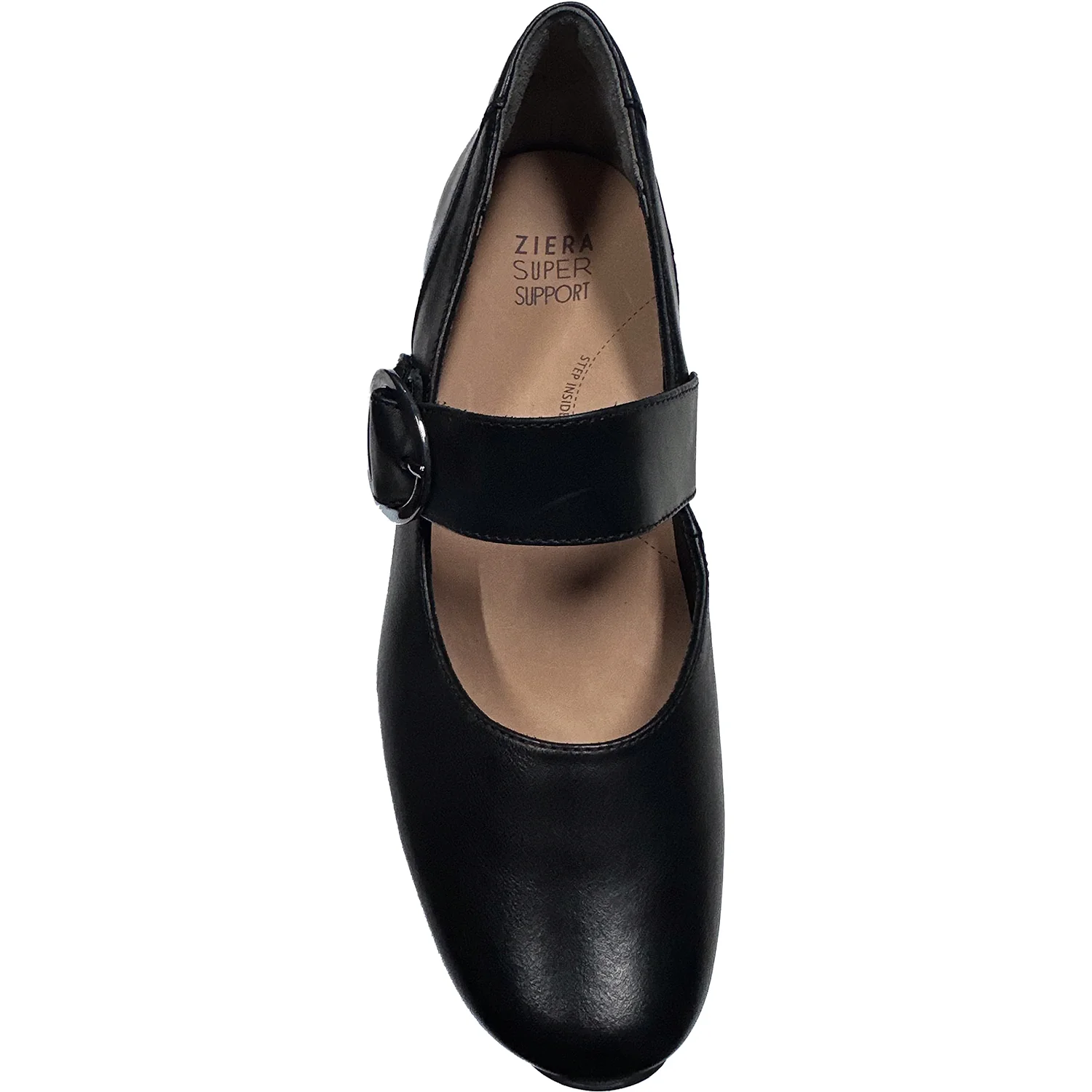 Ziera Candy Women's Dressy Mary Janes Black Leather - Image 2