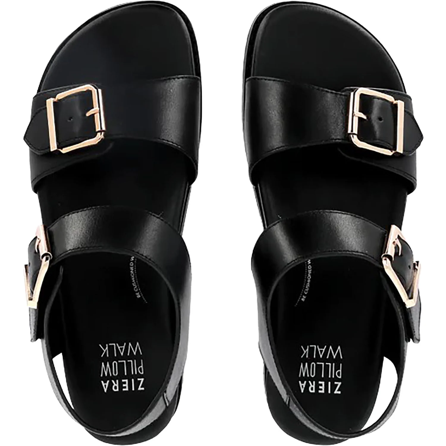 Ziera Hastice Women's Sandals Black Leather - Image 2