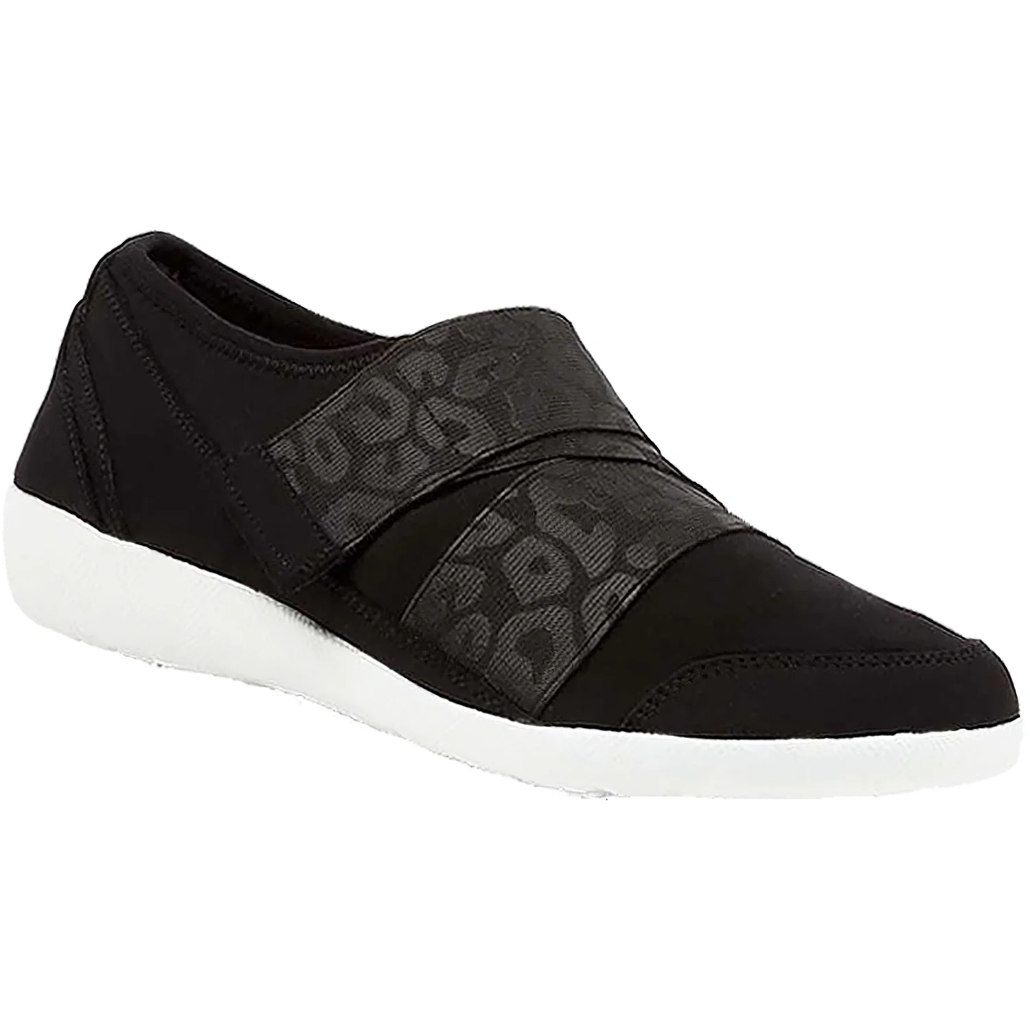 Ziera Urban Women's Slip On Shoes Black Leopard Neoprene - Image 3