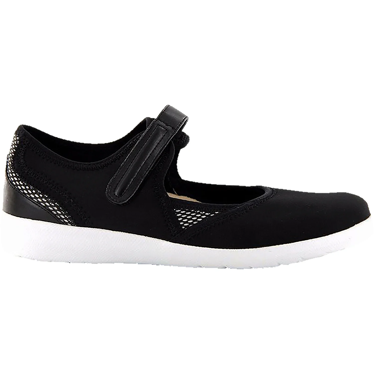 Ziera Ushery Women's Sporty Mary Janes Black Neoprene