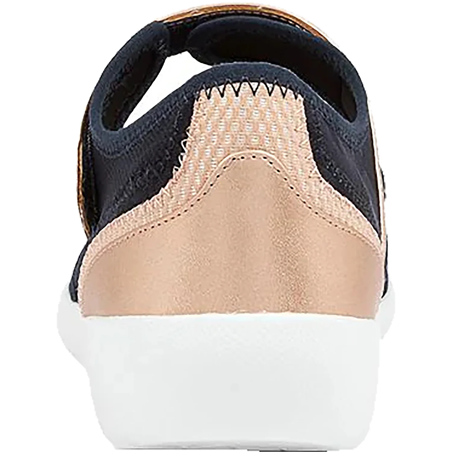 Ziera Ushery Women's Mary Janes Navy/Rose Gold Neoprene - Image 4