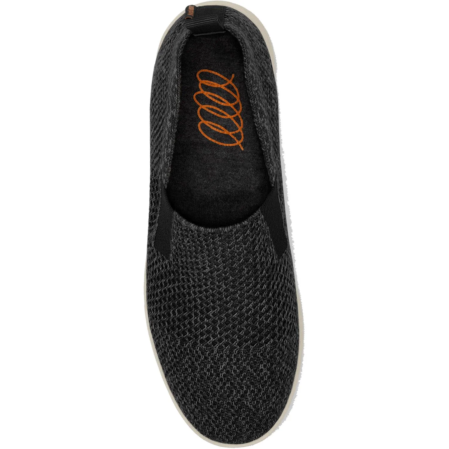 Woolloomooloo Suffolk Unisex Slip Ons Sneaker Black Wool - Image 2