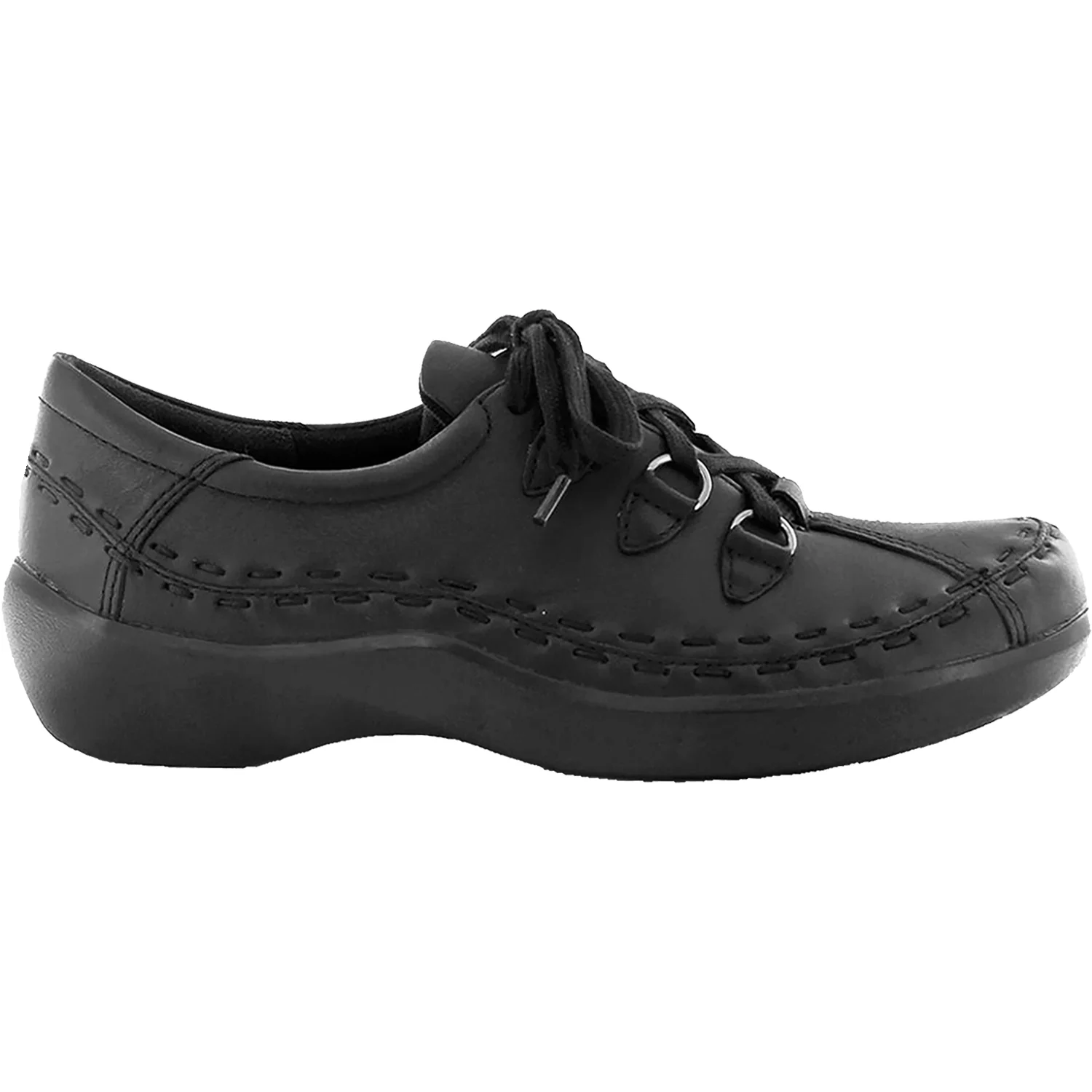 Ziera Allsorts Women's Walking Shoes Black Leather