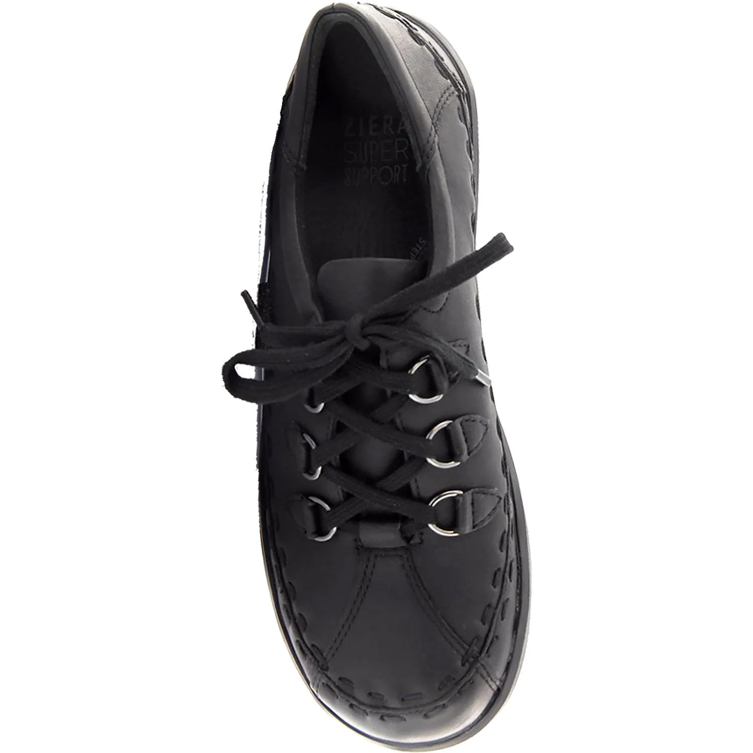 Ziera Allsorts Women's Walking Shoes Black Leather - Image 2