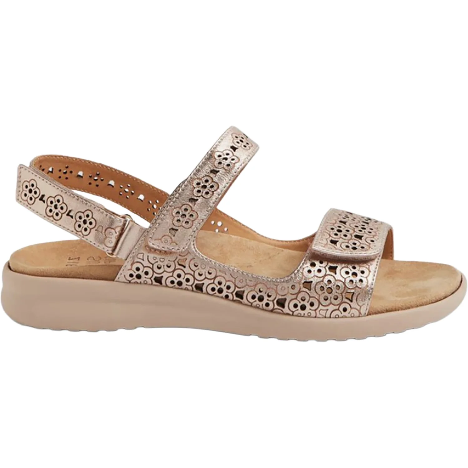 Ziera Belon Women's Sandals Champagne-Almond Leather