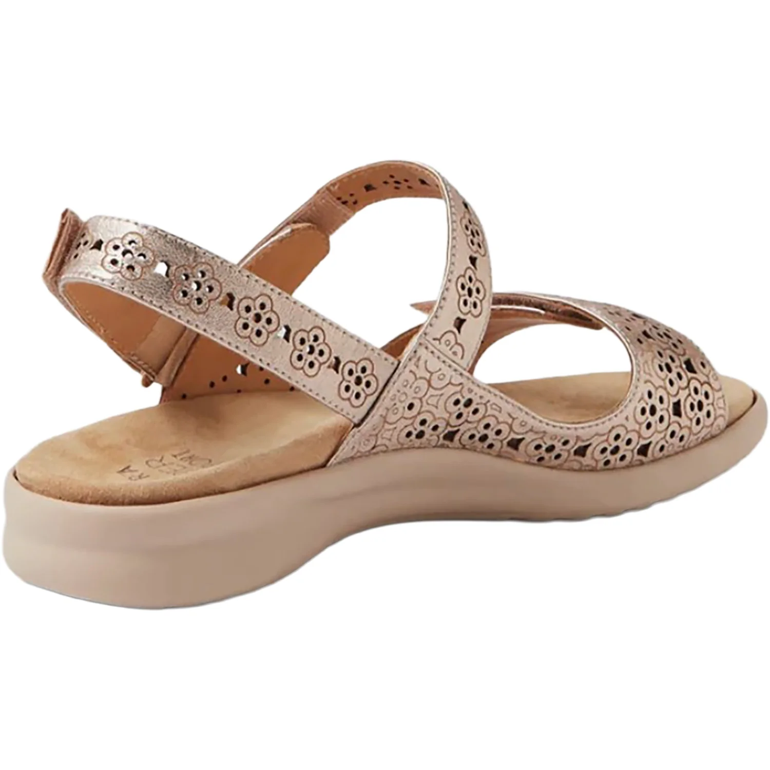 Ziera Belon Women's Sandals Champagne-Almond Leather - Image 3