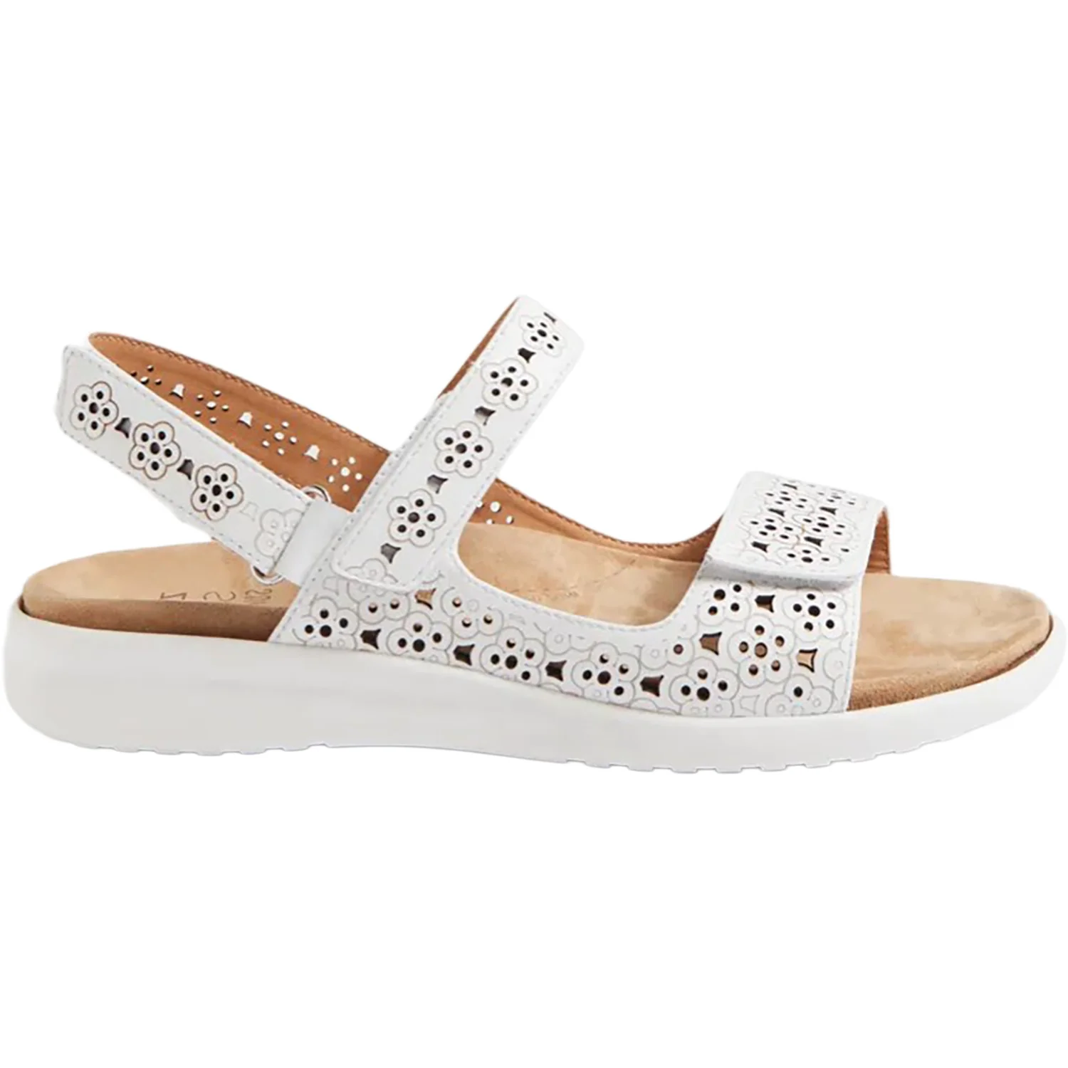 Ziera Belon Women's Sandals White-White Leather