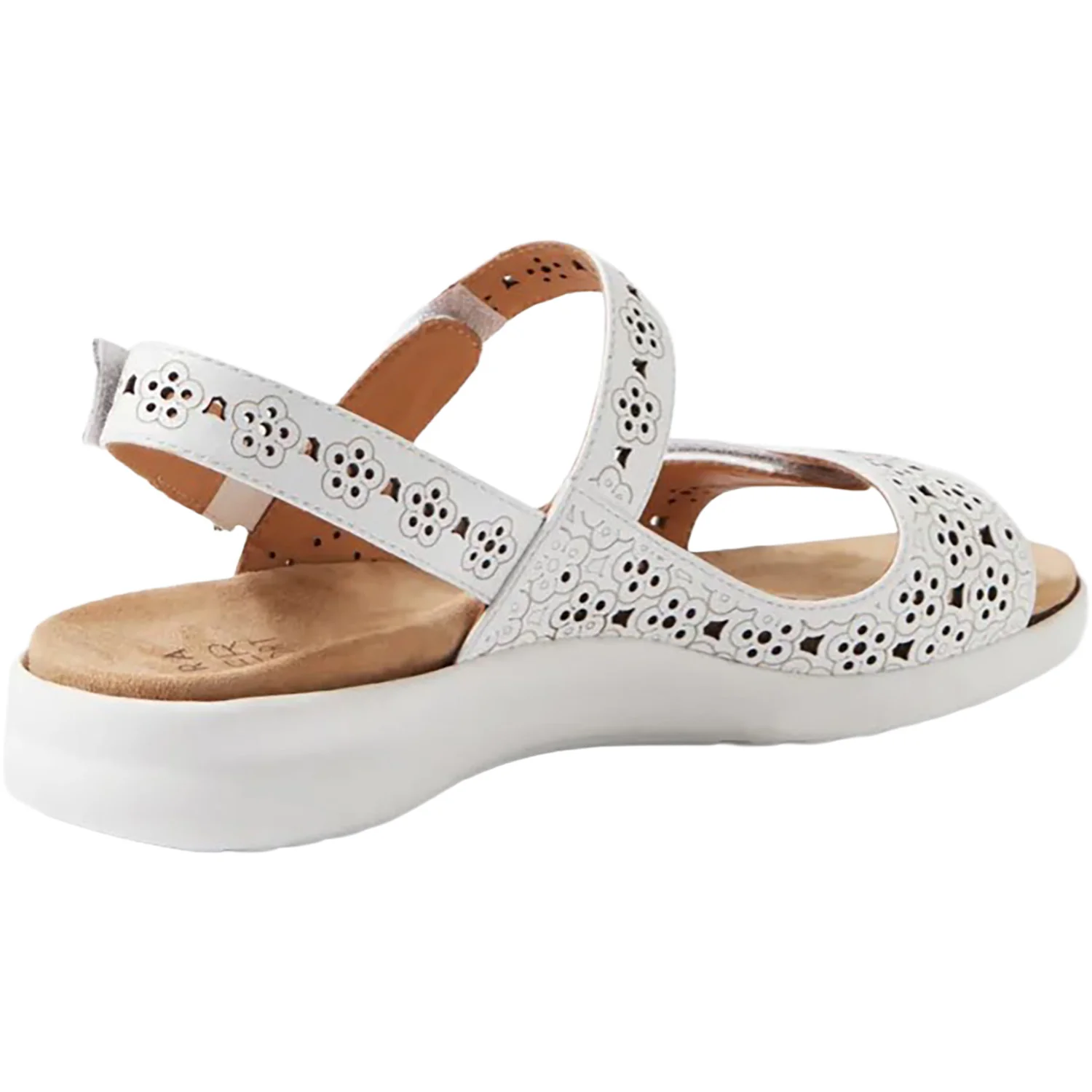Ziera Belon Women's Sandals White-White Leather - Image 4