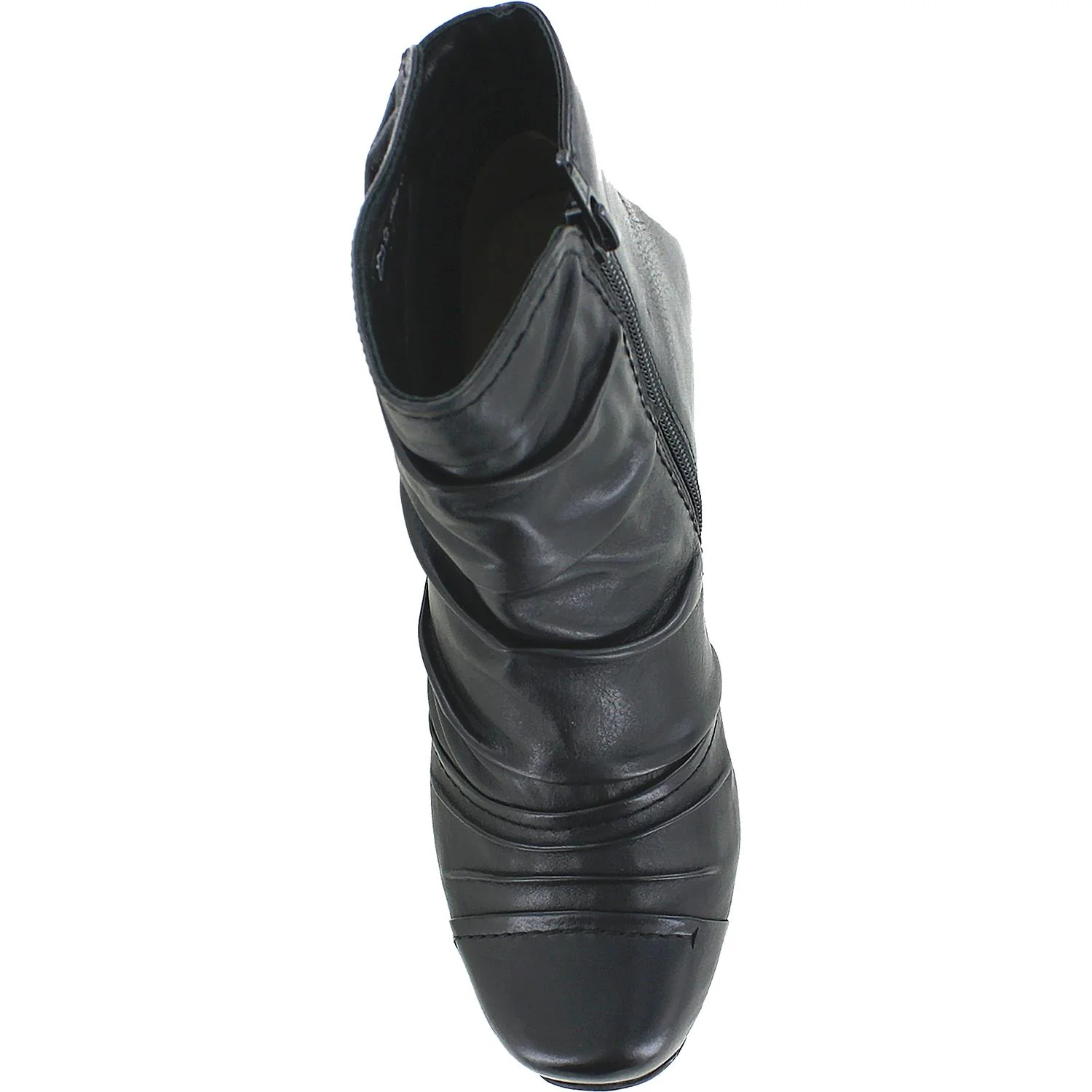 Ziera Crystal Women's Ankle Boots Black Leather - Image 2