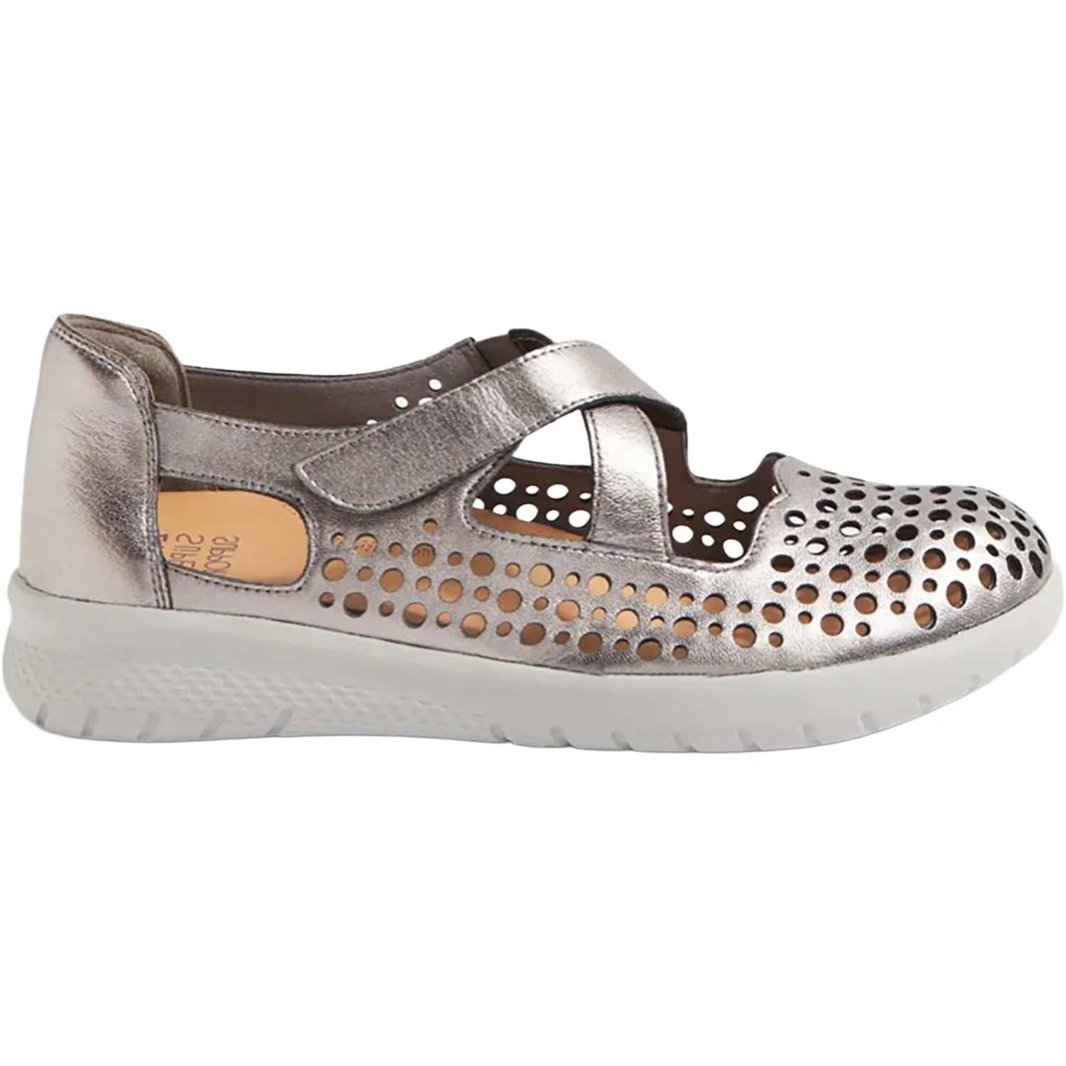 Ziera Sachet Women's Mary Janes Pewter Leather