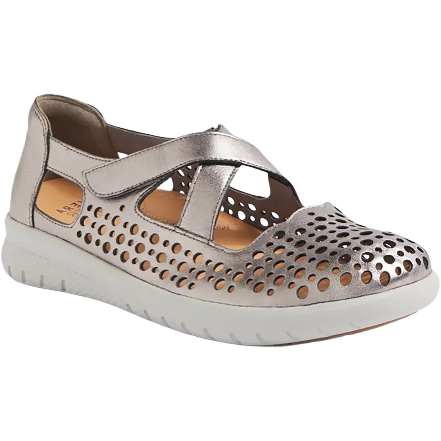 Ziera Sachet Women's Mary Janes Pewter Leather - Image 4