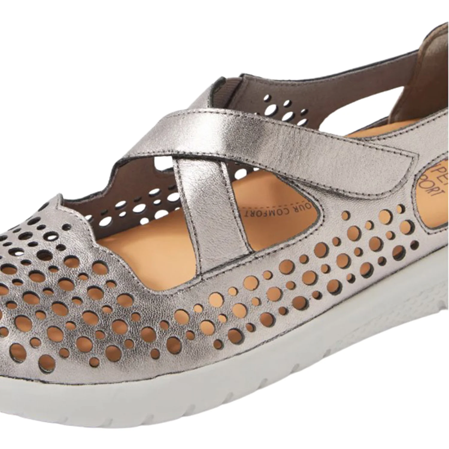 Ziera Sachet Women's Mary Janes Pewter Leather - Image 5