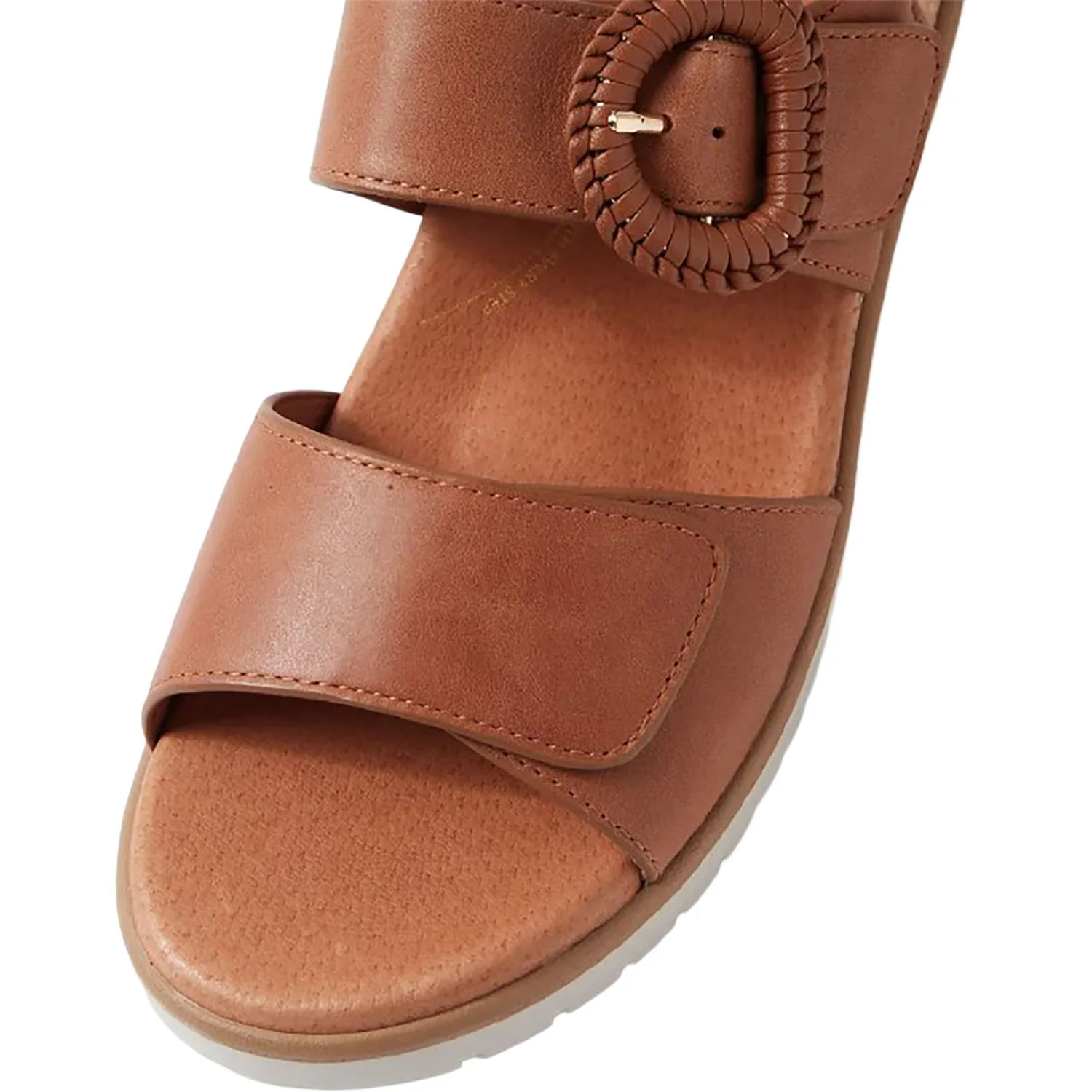 Ziera Vatch Women's Sandals Tan-Almond Leather - Image 2