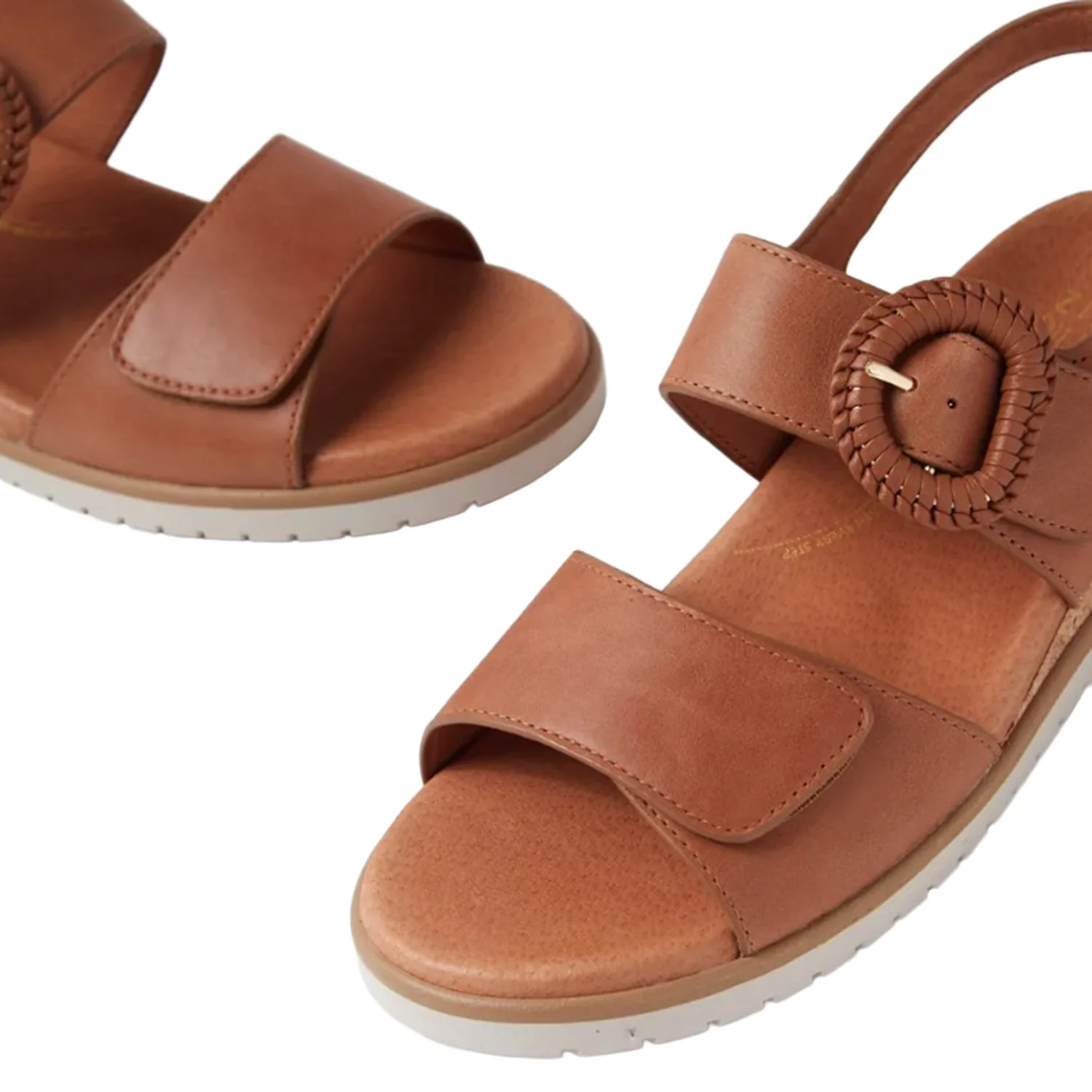 Ziera Vatch Women's Sandals Tan-Almond Leather - Image 5